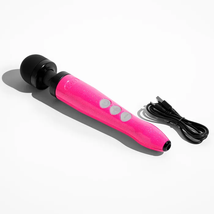 Doxy Die Cast 3R Rechargeable Compact Wand Vibrator Hot Pink Doxy Vibrators