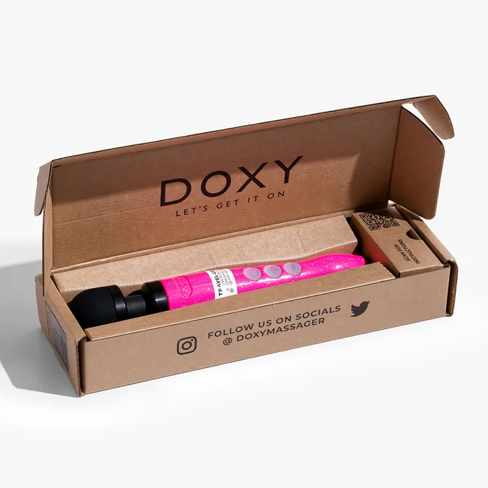 Doxy Die Cast 3R Rechargeable Compact Wand Vibrator Hot Pink Doxy Vibrators