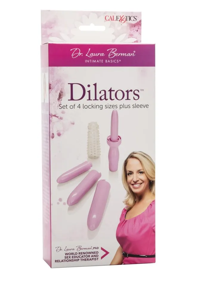 Dr Laura Berman Dilators Set Of 4 Interlocking Sizes Plus Sleeve Dr Laura Berman Collection Male Sex Toys