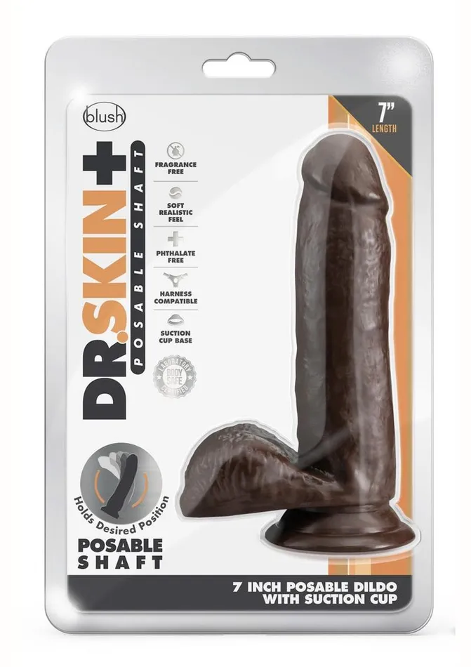 Dr Skin Dr Skin Plus Posable Dildo with Balls and Suction Cup Dildos