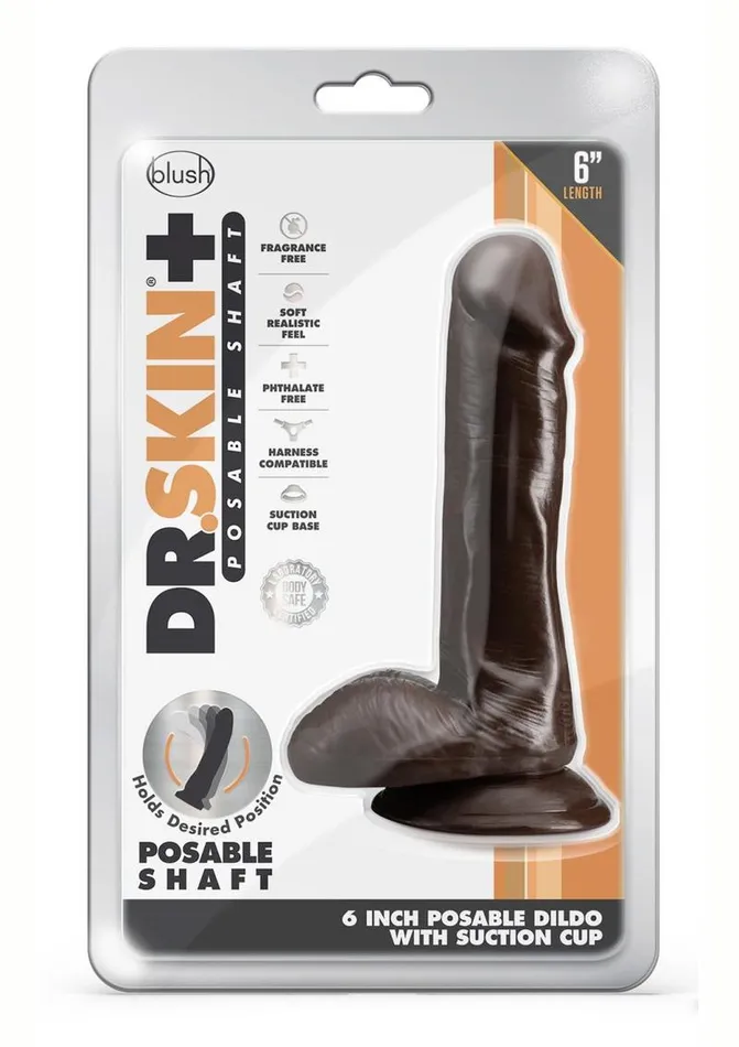 Dr Skin Dr Skin Plus Posable Dildo with Balls and Suction Cup Dildos