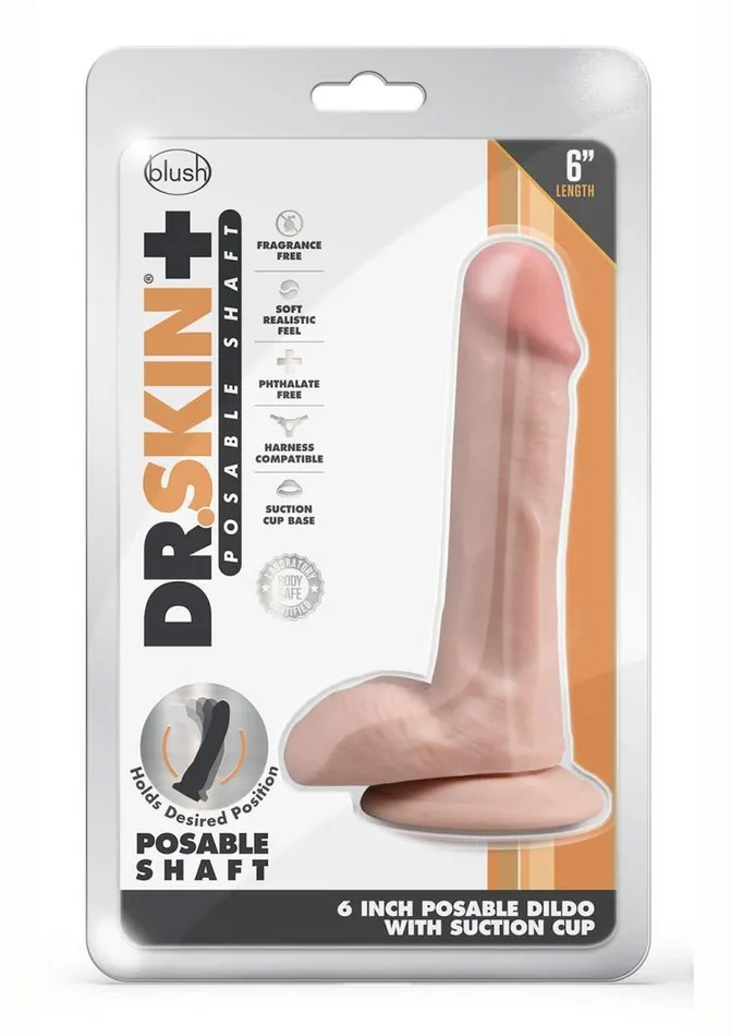 Dr Skin Dr Skin Plus Posable Dildo with Balls and Suction Cup Dildos