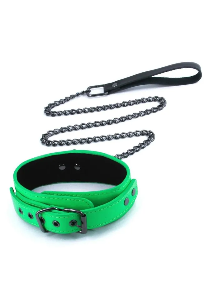 Electra Play Things Pu Leather Collar and Leash Electra Play Things Couples