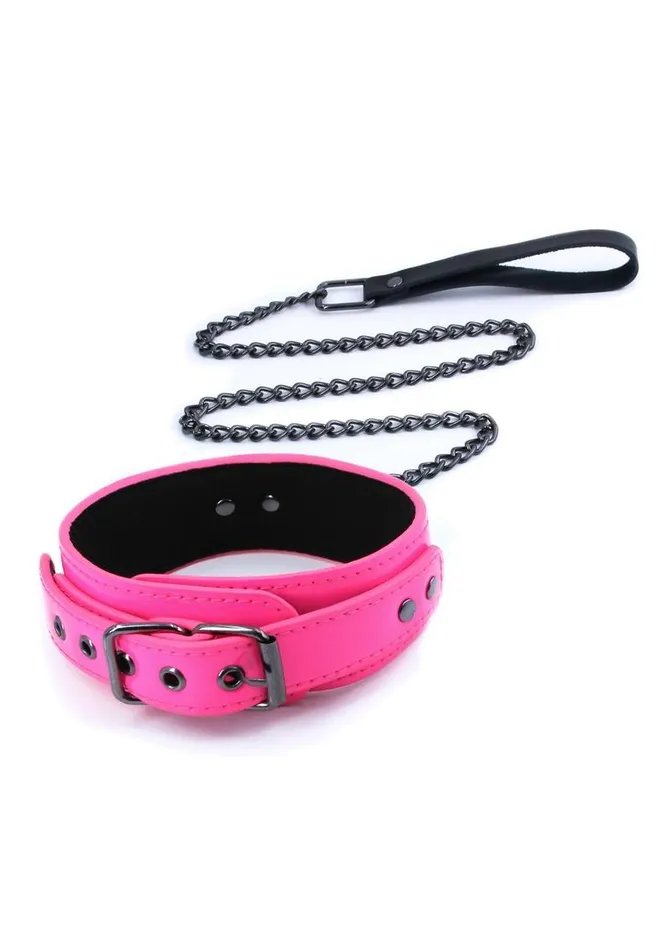 Electra Play Things Pu Leather Collar and Leash Electra Play Things Couples