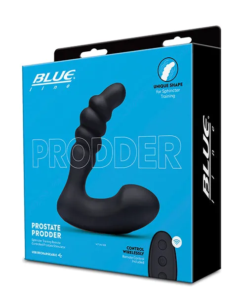 Electric Eel INC Anal Blue Line Vibrating Prostate Prodder Black