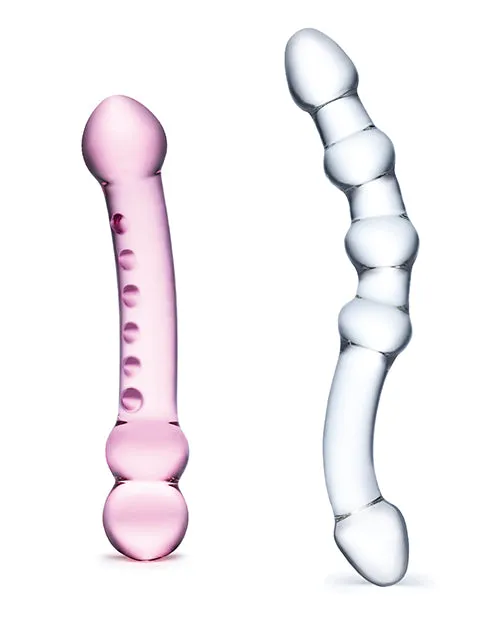 Electric Eel INC Dildos Glas 2 pc Double Pleasure Glass Dildo Set