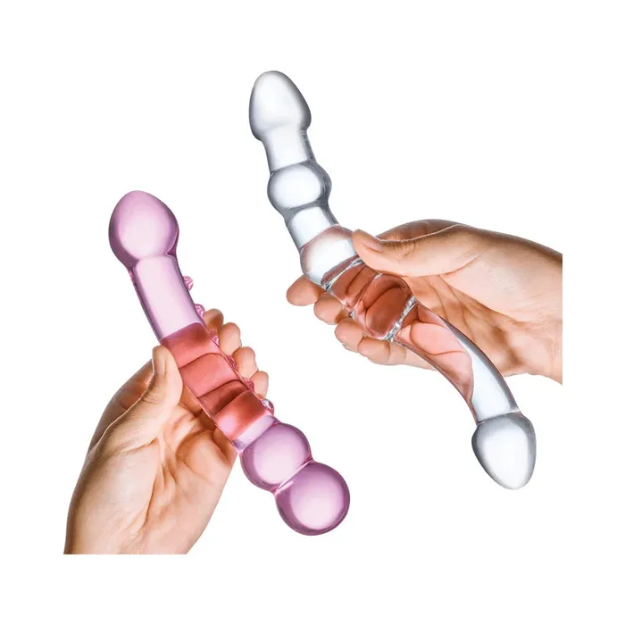 Electric Eel INC Dildos Glas 2 pc Double Pleasure Glass Dildo Set