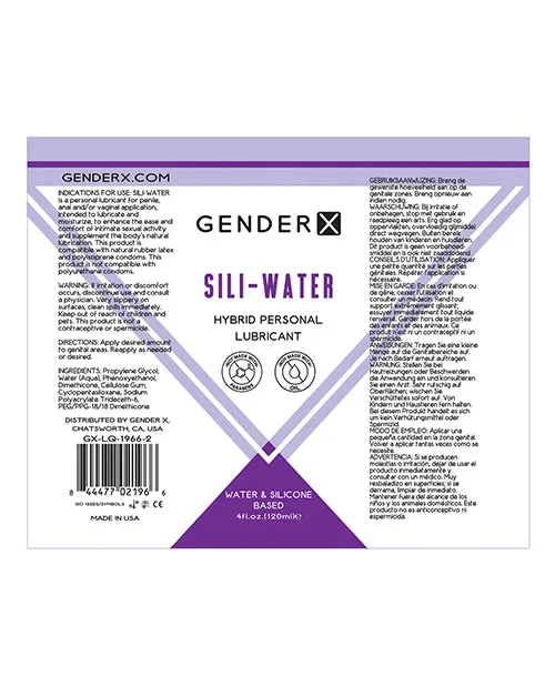 Evolved Novelties INC Anal Gender X SiliWater Lube 4 oz