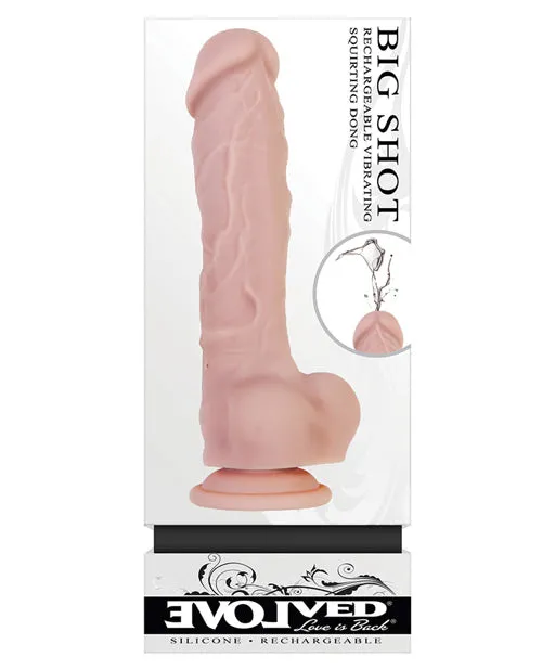 Evolved Novelties INC Big Shot Vibrating Squirting Dong Flesh Dildos