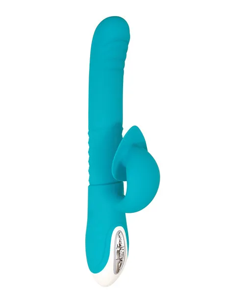 Evolved Novelties INC Vibrators Evolved The Show Stopper Thrusting Vibe Teal