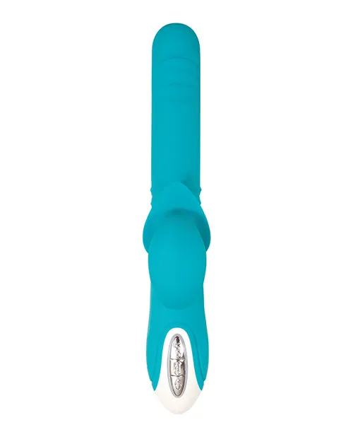 Evolved Novelties INC Vibrators Evolved The Show Stopper Thrusting Vibe Teal