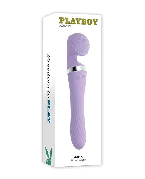 Evolved Novelties INC Vibrators Playboy Pleasure Vibrato Wand Vibrator Lilac