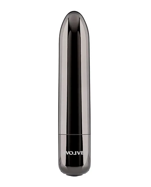 Evolved Novelties INC Vibrators Real Simple Rechargeable Bullet Black Chrome