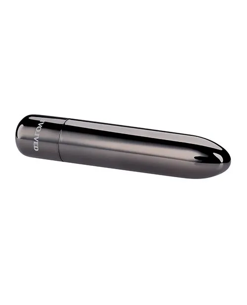 Evolved Novelties INC Vibrators Real Simple Rechargeable Bullet Black Chrome