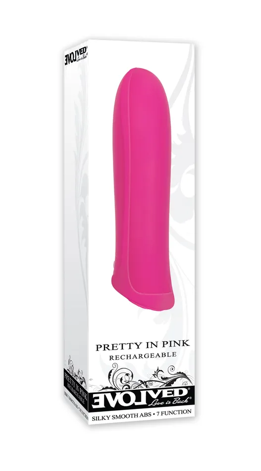 Evolved Novelties Pretty In Pink Compact 7 Function Mini Vibe 5 Year Warranty Vibrators