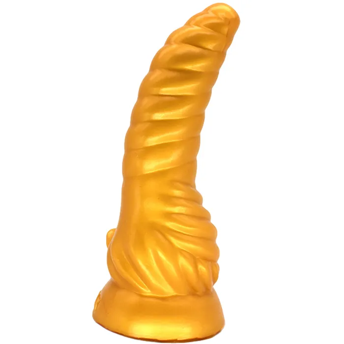 FAAK Anal FAAK G151 Liquid Silicone Dildo Conch 8 Anal Plug Butt Suction Cup Dong