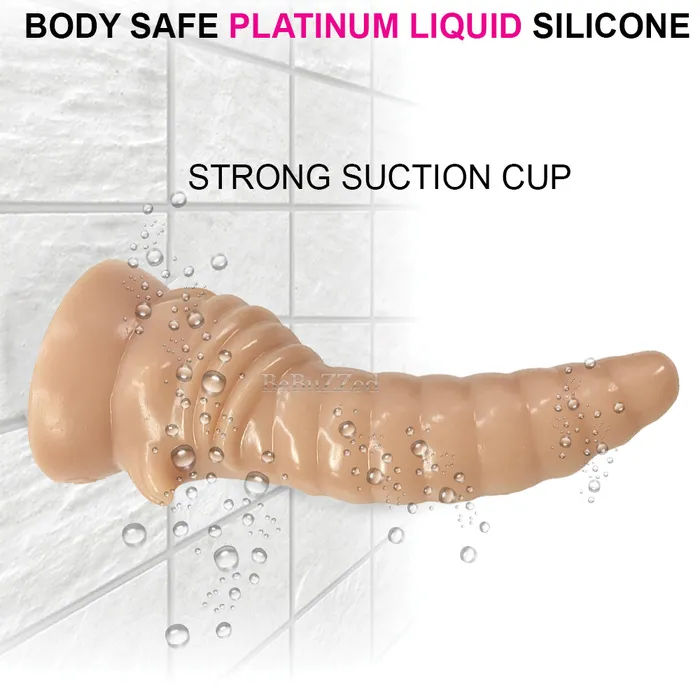 FAAK Anal FAAK G151 Liquid Silicone Dildo Conch 8 Anal Plug Butt Suction Cup Dong