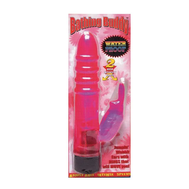 Female Sex Toys Bathing Buddy Bathing Buddy Waterproof DuoStyle Rabbit Vibrator