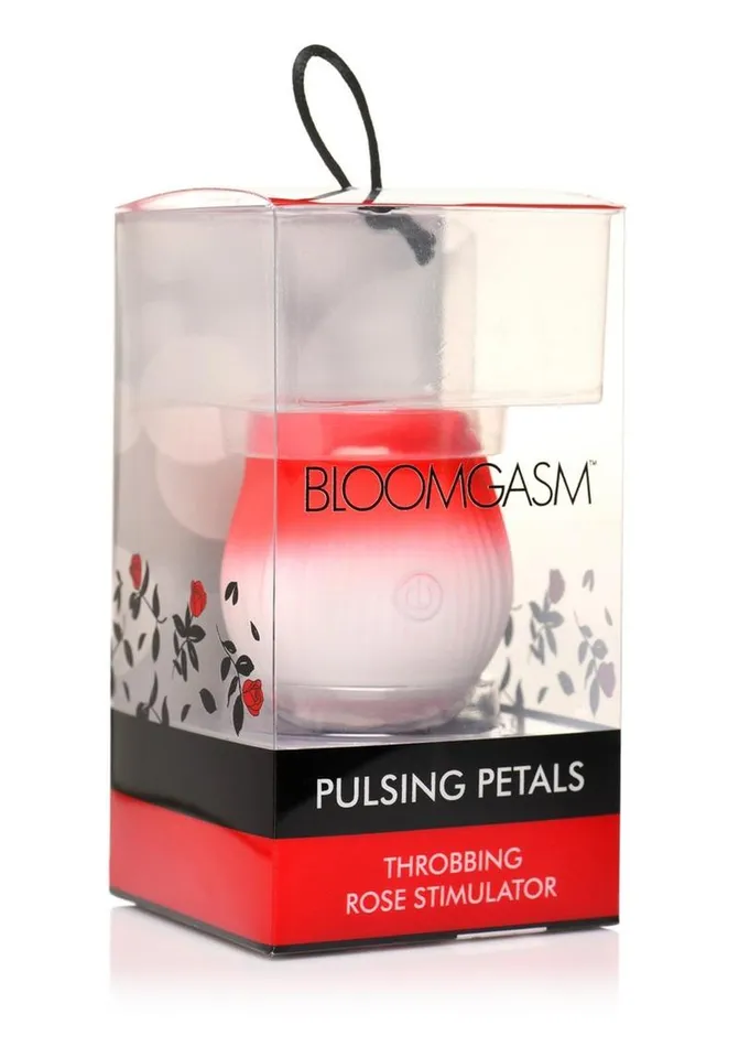 Female Sex Toys Bloomgasm Bloomgasm Pulsing Petals Throbbing Silicone Rechargeable Rose Stimulator