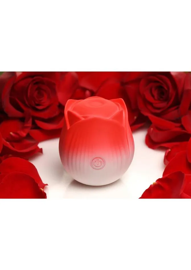 Female Sex Toys Bloomgasm Bloomgasm Pulsing Petals Throbbing Silicone Rechargeable Rose Stimulator