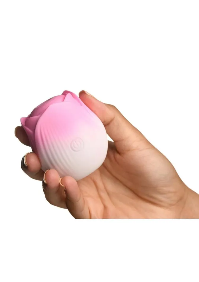 Female Sex Toys Bloomgasm Bloomgasm Pulsing Petals Throbbing Silicone Rechargeable Rose Stimulator