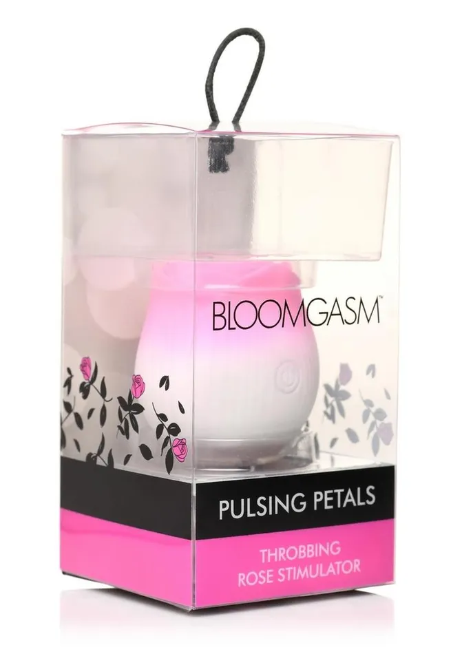 Female Sex Toys Bloomgasm Bloomgasm Pulsing Petals Throbbing Silicone Rechargeable Rose Stimulator