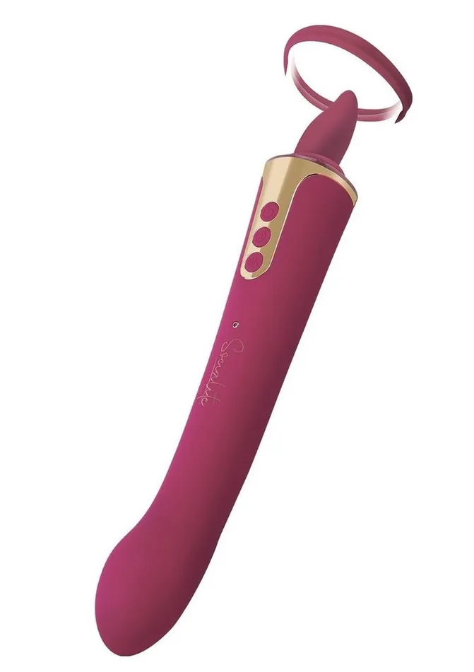 Female Sex Toys Bodywand Socialite Provacateur Rechargeable Silicone Double End Lingus Vibrator Bodywand