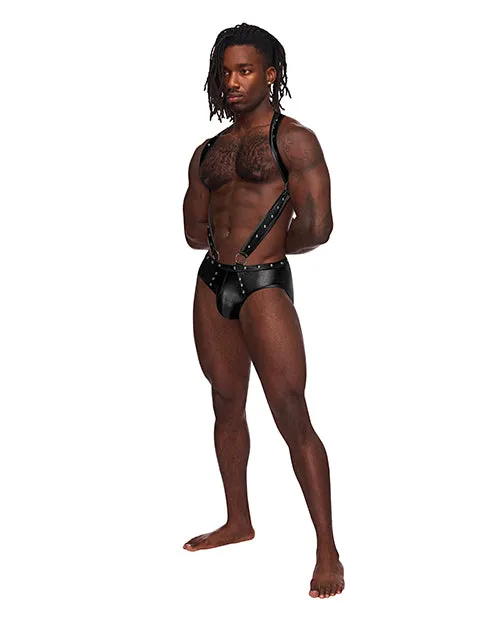 Female Sex Toys Comme Ci Comme Ca Fetish Uranus Moonshine Harness Brief Black SM