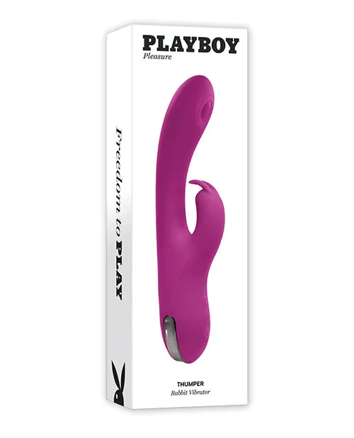 Female Sex Toys Evolved Novelties INC Playboy Pleasure Thumper Rabbit Vibrator Wild Aster