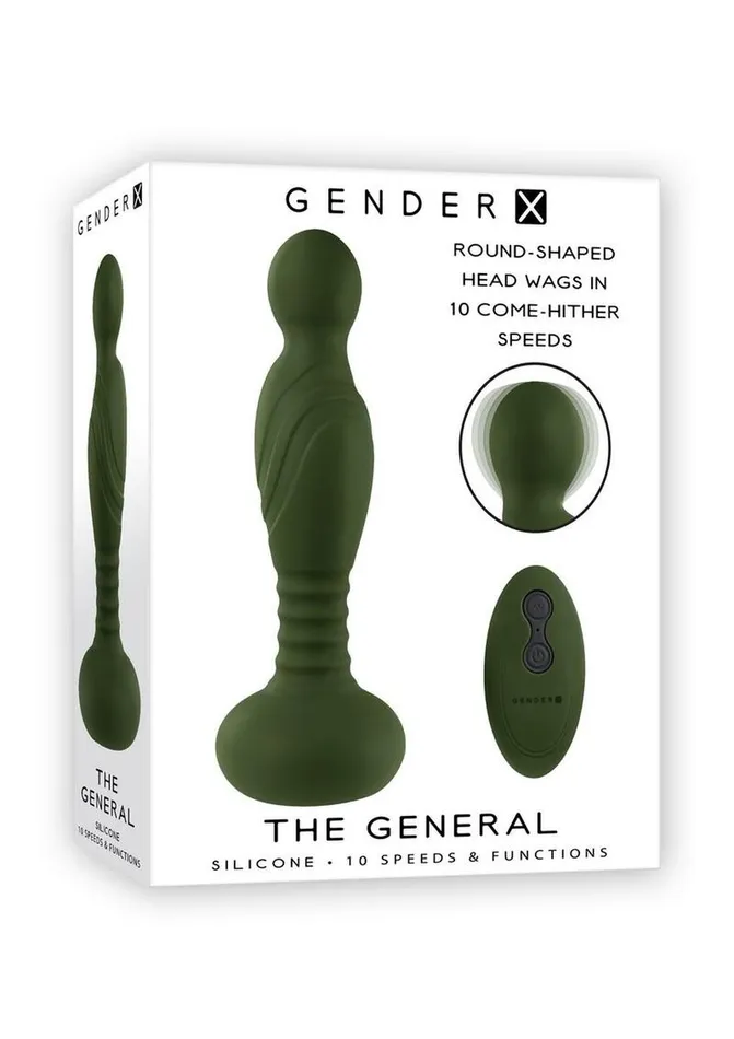 Female Sex Toys Gender X Gender X The General Rechargeable Silicone Vibrator with Remote