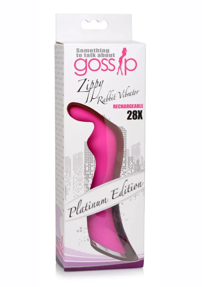 Female Sex Toys Gossip Gossip Zippy 28x Rechargeable Silicone Rabbit Vibrator