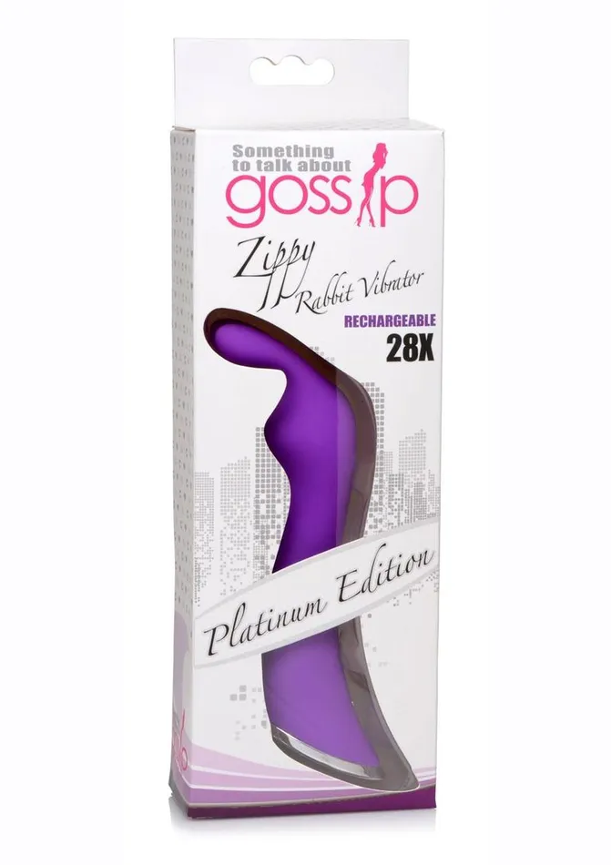 Female Sex Toys Gossip Gossip Zippy 28x Rechargeable Silicone Rabbit Vibrator