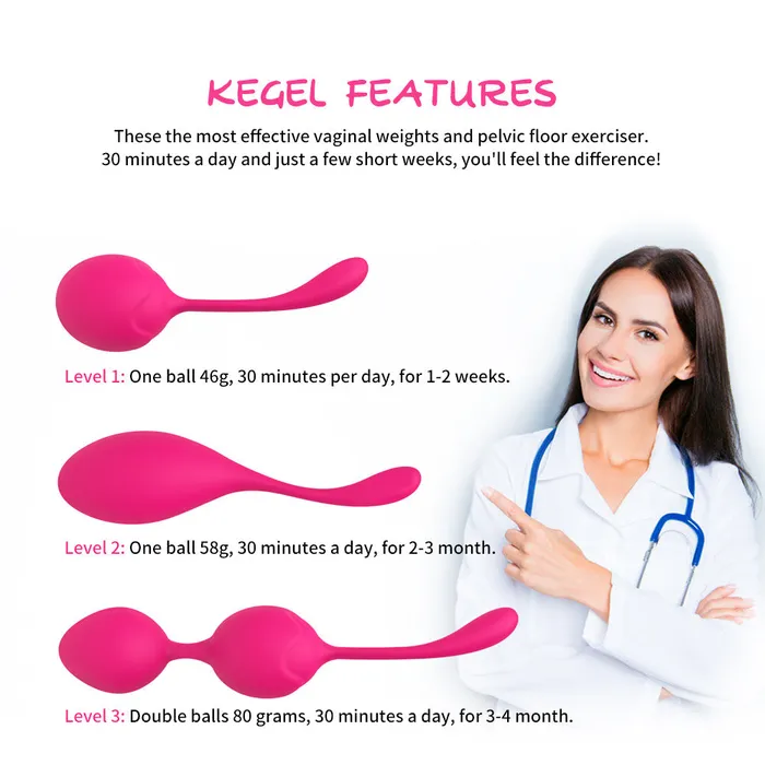 Female Sex Toys Kegel Balls Training Kit Weighted Pelvic Floor Exercise For Women Sorlove