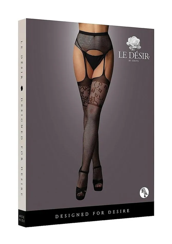 Female Sex Toys Le Desir Le Desir Garterbelt Stocking with Lace Top