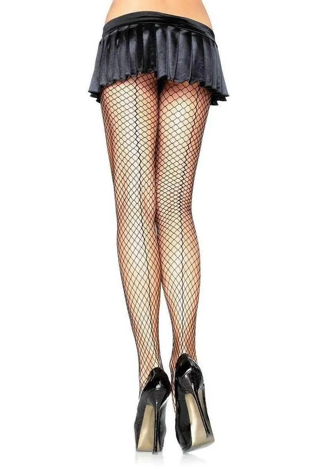 Female Sex Toys Leg Avenue Lycra Industrial Net Panty Hose with Seam Back Leg Avenue