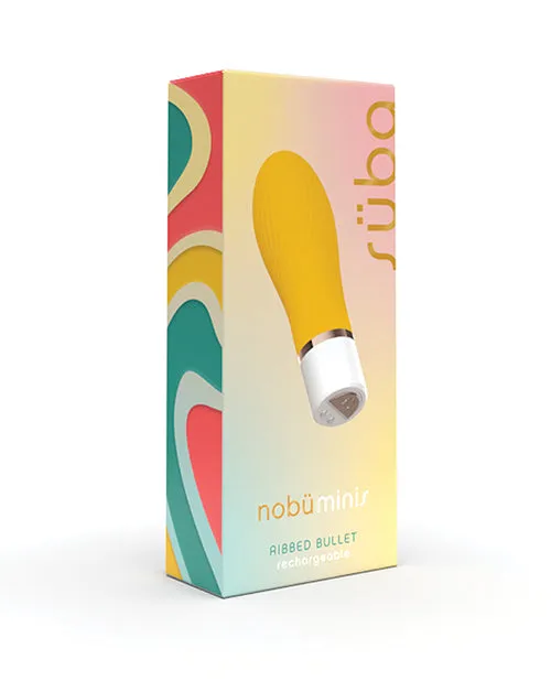 Female Sex Toys Nobu Mini Suba Ribbed Bullet Yellow Bodispa INC