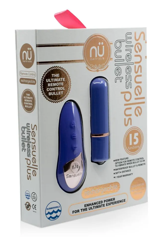 Female Sex Toys Nu Sensuelle Nu Sensuelle Wireless Bullet Plus with Remote Control Rechargeable Silicone