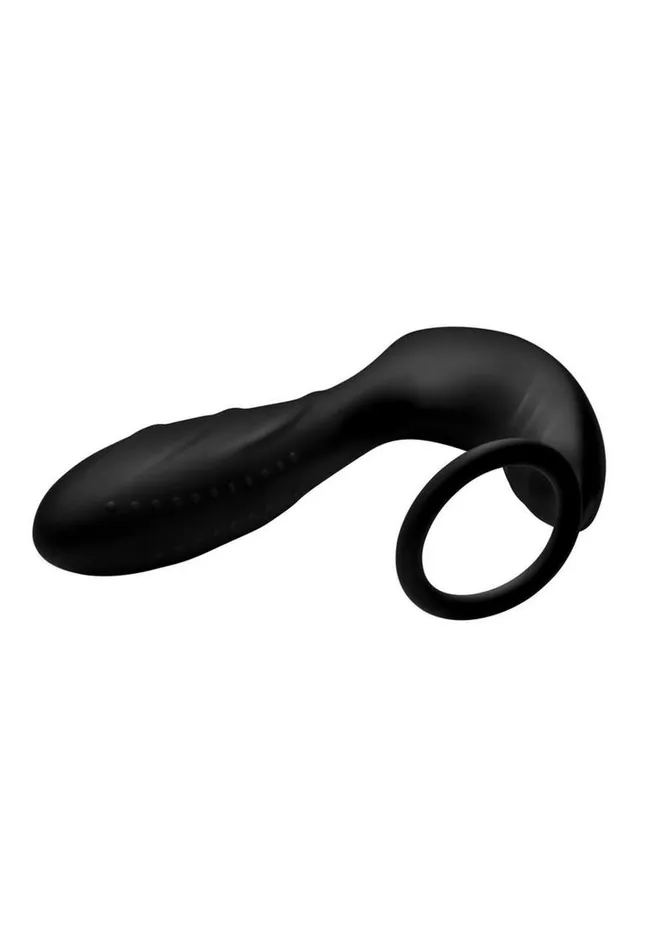 Female Sex Toys Under Control Rechargeable Silicone Prostate Vibrator and Cock Strap with Remote Control Under Control