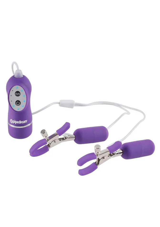 Fetish Fantasy Series Female Sex Toys Fetish Fantasy Series 10 Function Vibrating Nipple Clamps with Remote Control