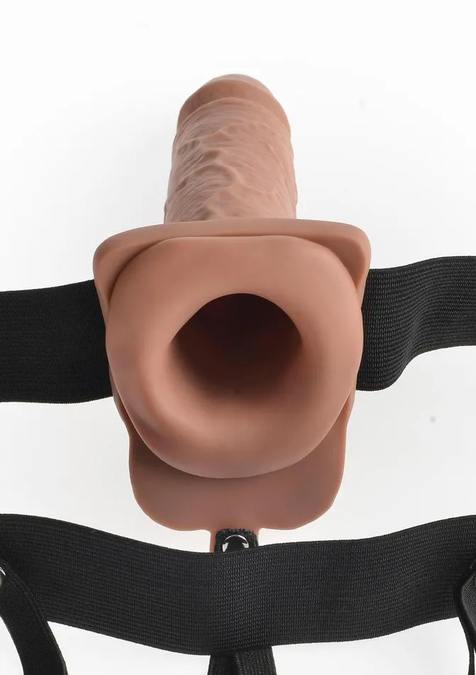 Fetish Fantasy Series Hollow Rechargeable StrapOn Dildo with Balls and Harness with Wireless Remote Control Fetish Fantasy Series Female Sex Toys