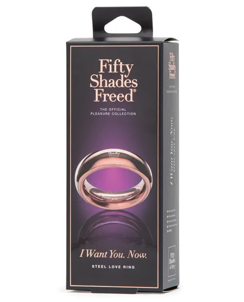 Fifty Shades Male Sex Toys Fifty Shades Freed I Want You Now Steel Love Ring