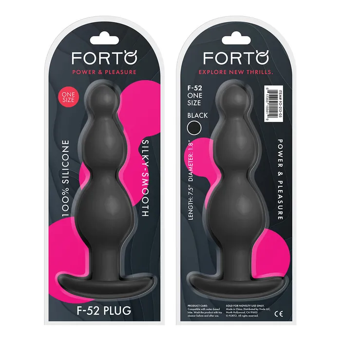 FORTO Anal FORTO F52 Cone Beads Black