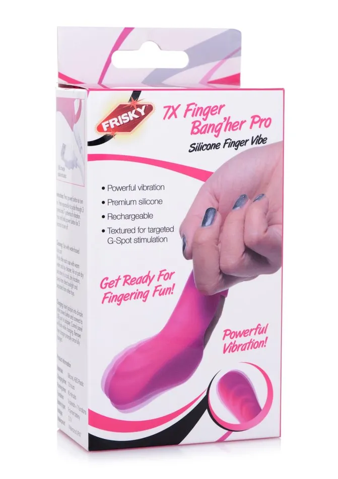 Frisky Frisky 7x Finger Bangher Pro Silicone Rechargeable Finger Vibrator Female Sex Toys