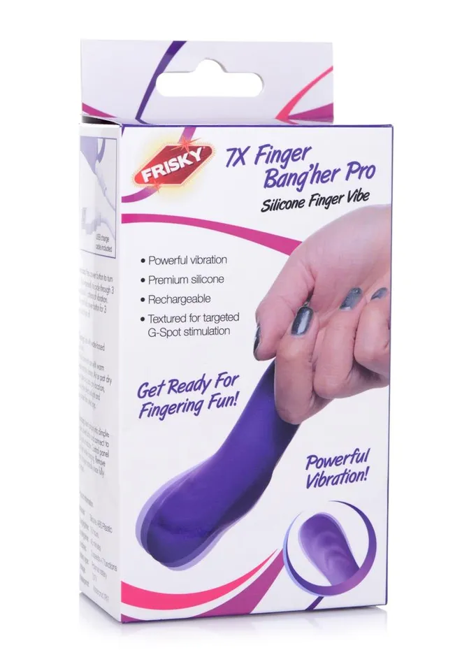 Frisky Frisky 7x Finger Bangher Pro Silicone Rechargeable Finger Vibrator Female Sex Toys