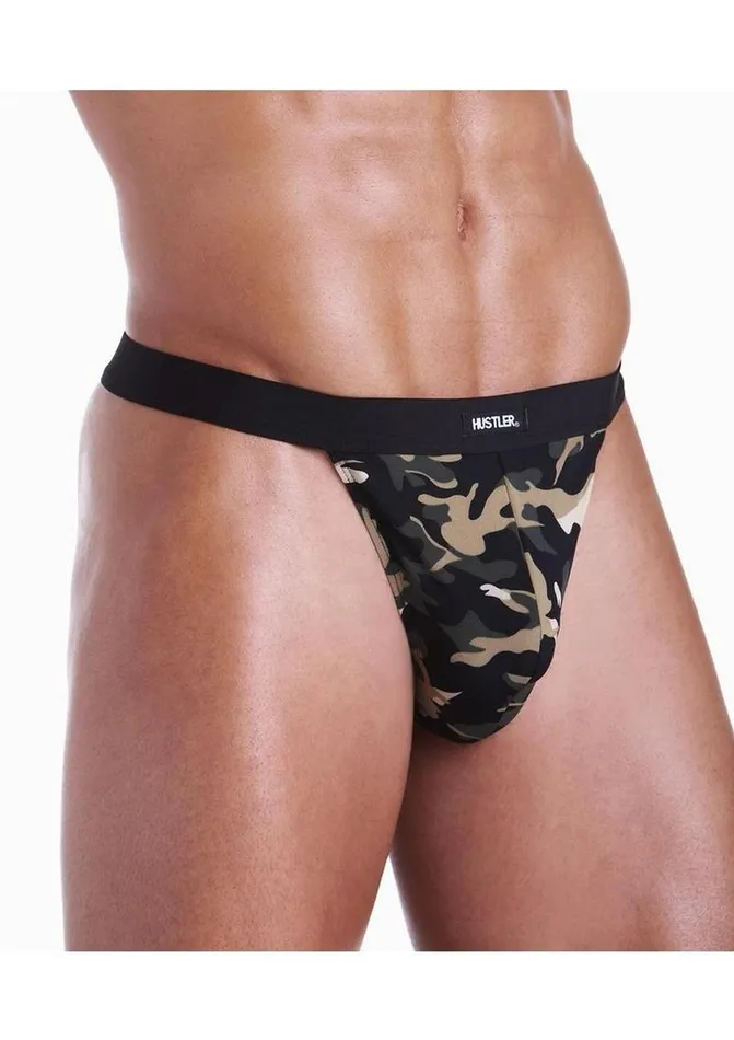 Fundies Male Sex Toys Fundies Gi Jock with Dog Tag Necklace One Size Camouflage