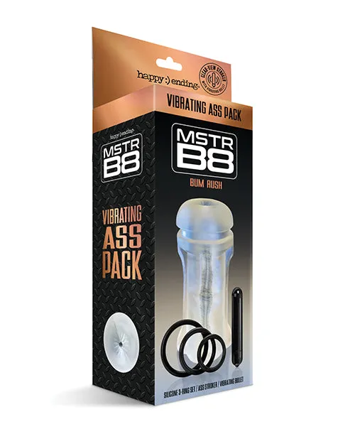 Global Novelties LLC Anal Bum Rush Vibrating Ass Pack Kit Of 5 Clear