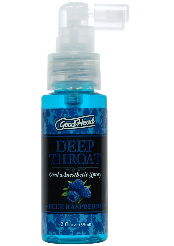 Goodhead Deep Throat Oral Anesthetic Spray Blue Raspberry GoodHead Vibrators