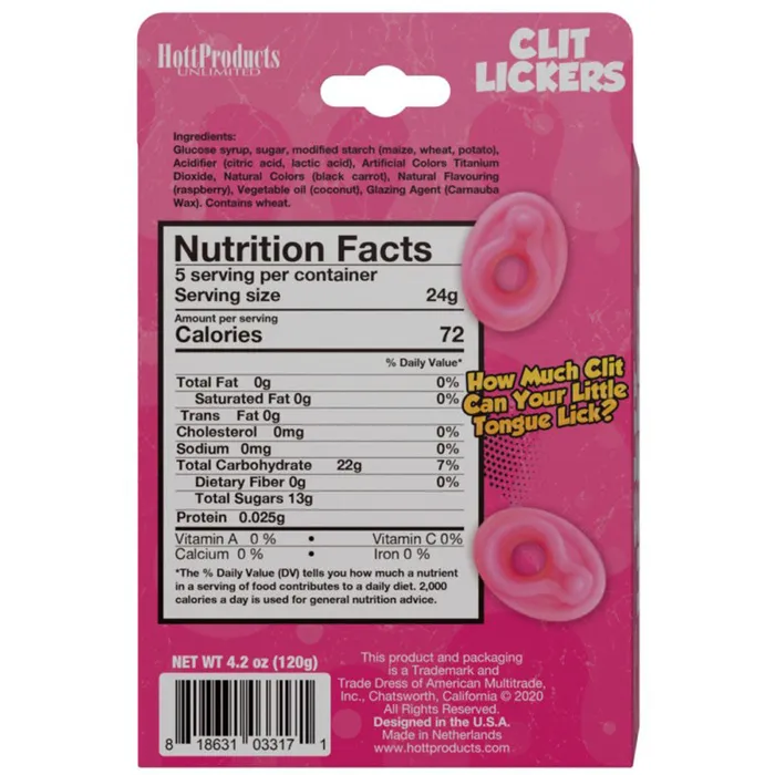 Hott Products Vibrators Clit Lickers Clit Shaped Gummies