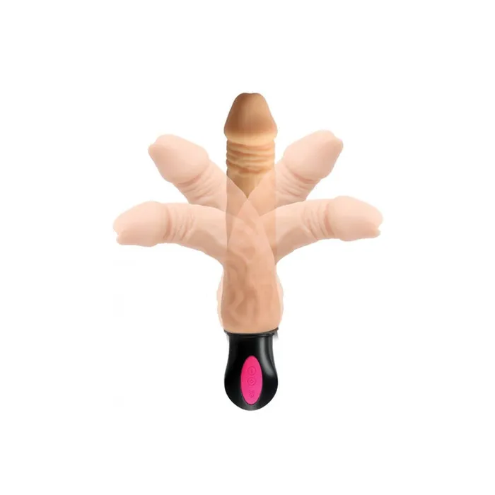 Hott Products Vibrators Skinsations Vibra Flex Heat Seeker 8 Vibrating Dildo