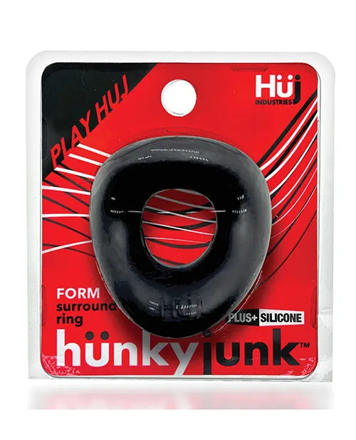 Hunkyjunk Form Cock Ring Tar Ice Blue Ox Designs LLCDba Oxballs Male Sex Toys